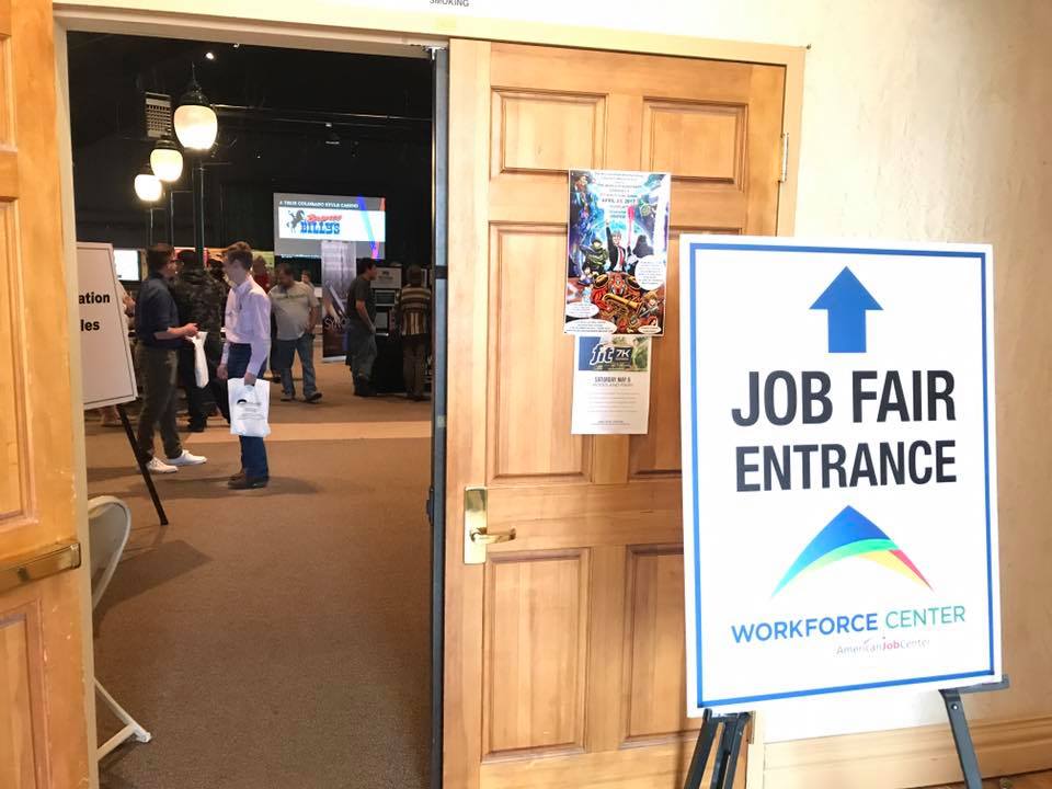 Job fair entrance