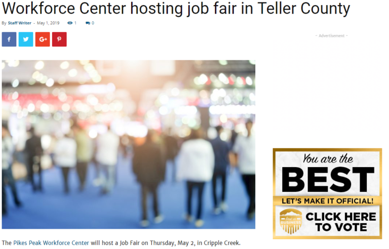 CSBJ Cripple Creek Job Fair 2019