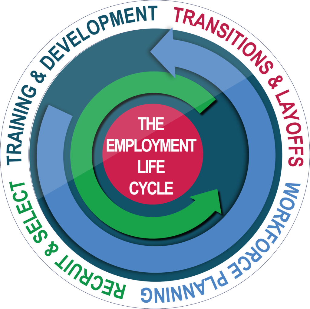 Employment Life Cycle arrow circle