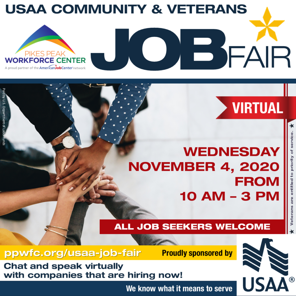 USAA Job Fair Pikes Peak Workforce Center