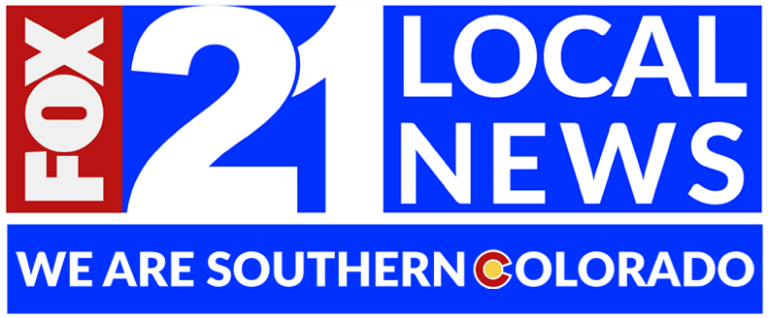 Logo for Fox21 News, that also says Local News, We are Southern Colorado