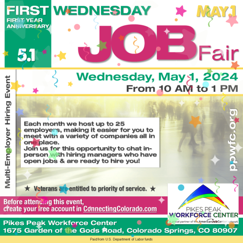 First Wednesday Job Fair 5.1.2024 [social-media-file]